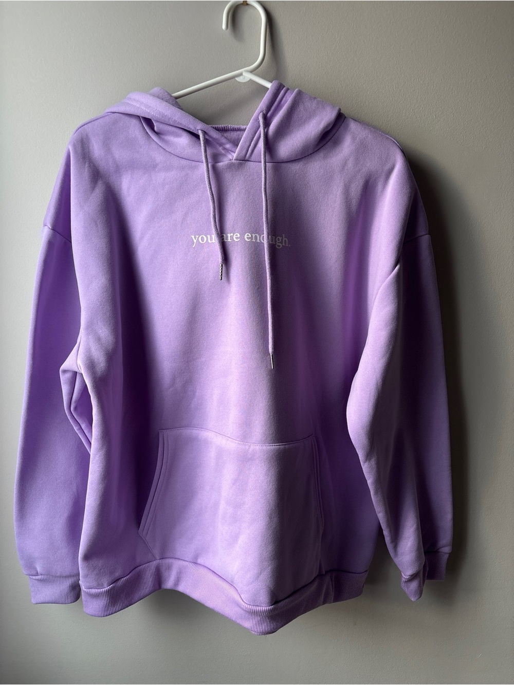 You Are Enough Sweater in Loveable Lavender